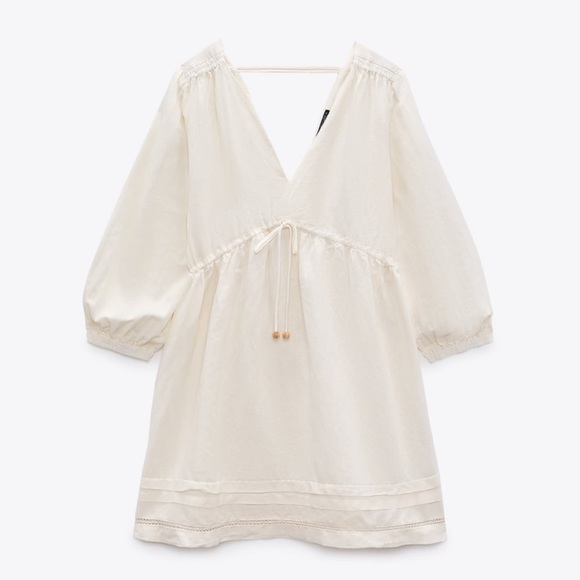 Zara Dresses Zara Linen Blend Shirt Dress Poshmark